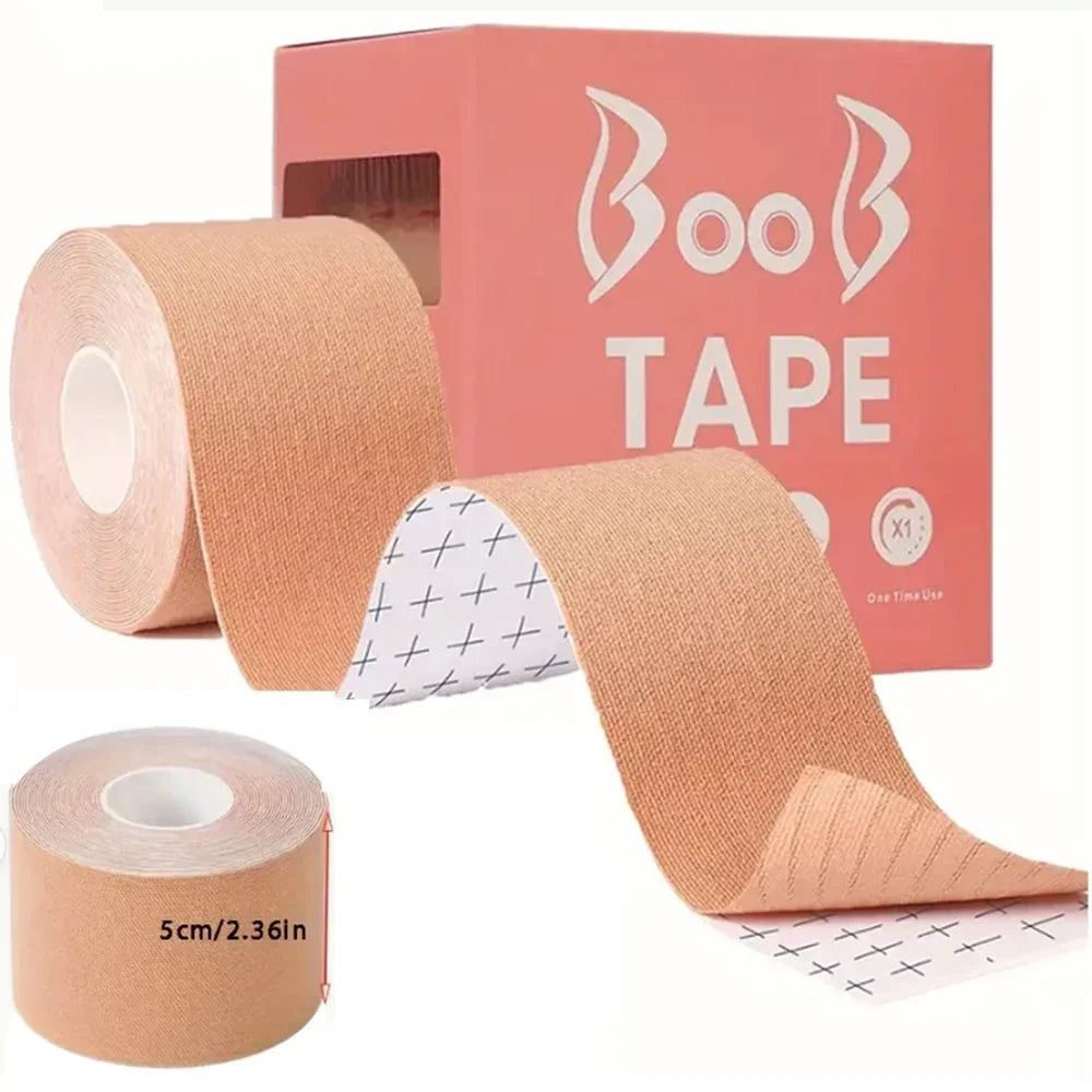 Elastic Breast Lifting Tape, Skin Tone Invisible, Breathable,