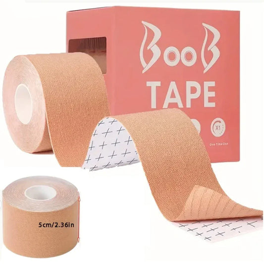 Elastic Breast Lifting Tape, Skin Tone Invisible, Breathable,