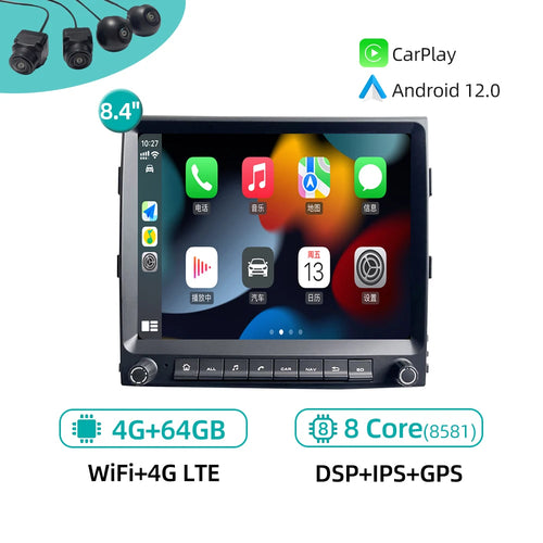 Qualcomm Car Radio For Porsche Cayenne 2011-2017 Android 12 CarPlay