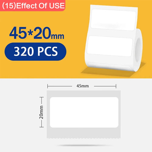 Niimbot 1Roll B1 White Sticker Waterproof Paper Adhesive Label White
