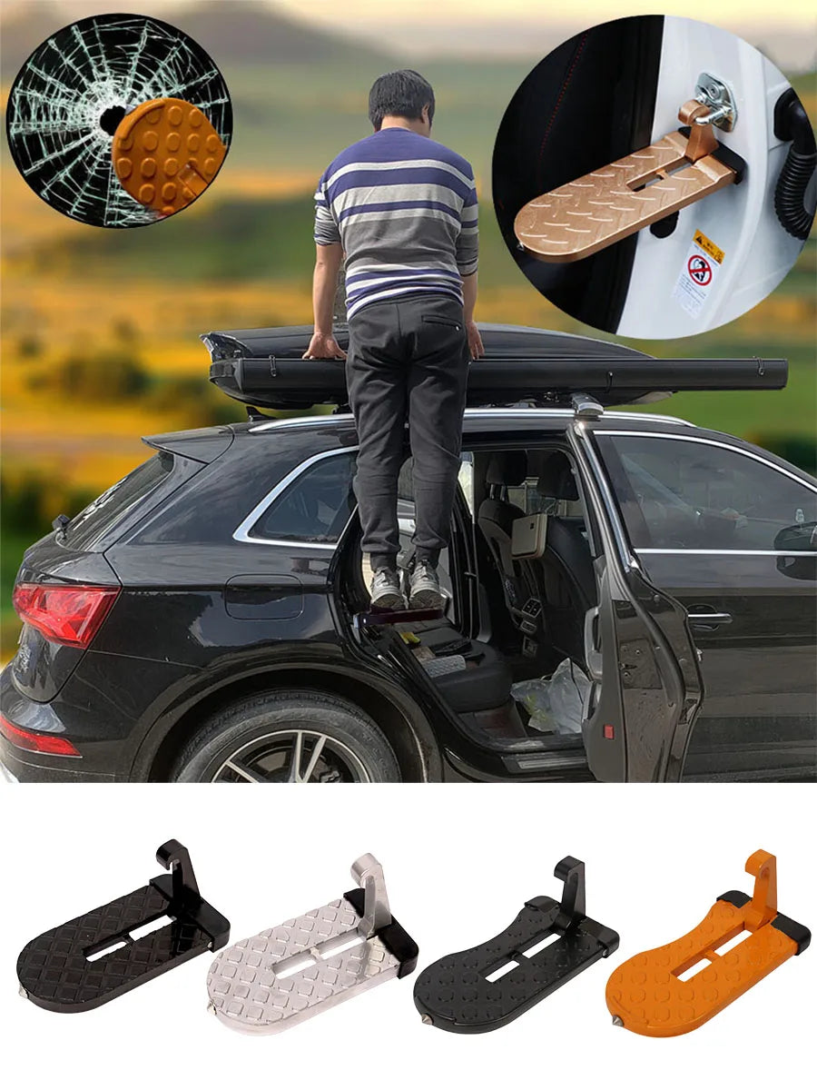 Foldable Car Roof Rack Step Car Door Step Multifunction Universal