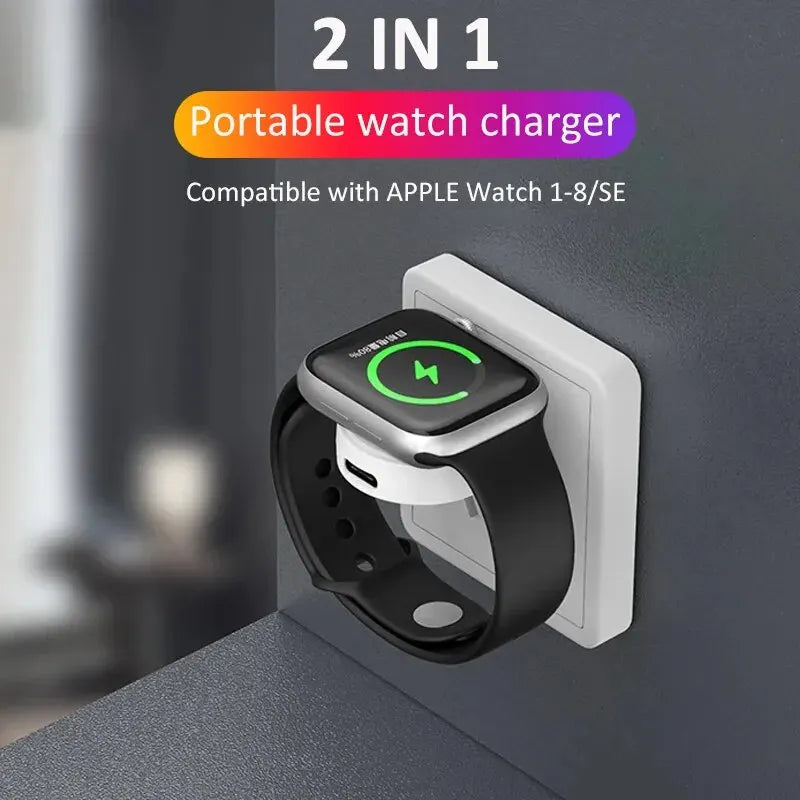 Fast Magnetic Watch Wireless Charger For Apple Watch 9 8 7 6 5 4 3 SE