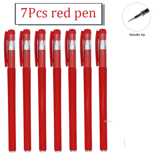 35 PCS Gel Pen Set School Supplies Black Blue Red Ink Color 0.5mm