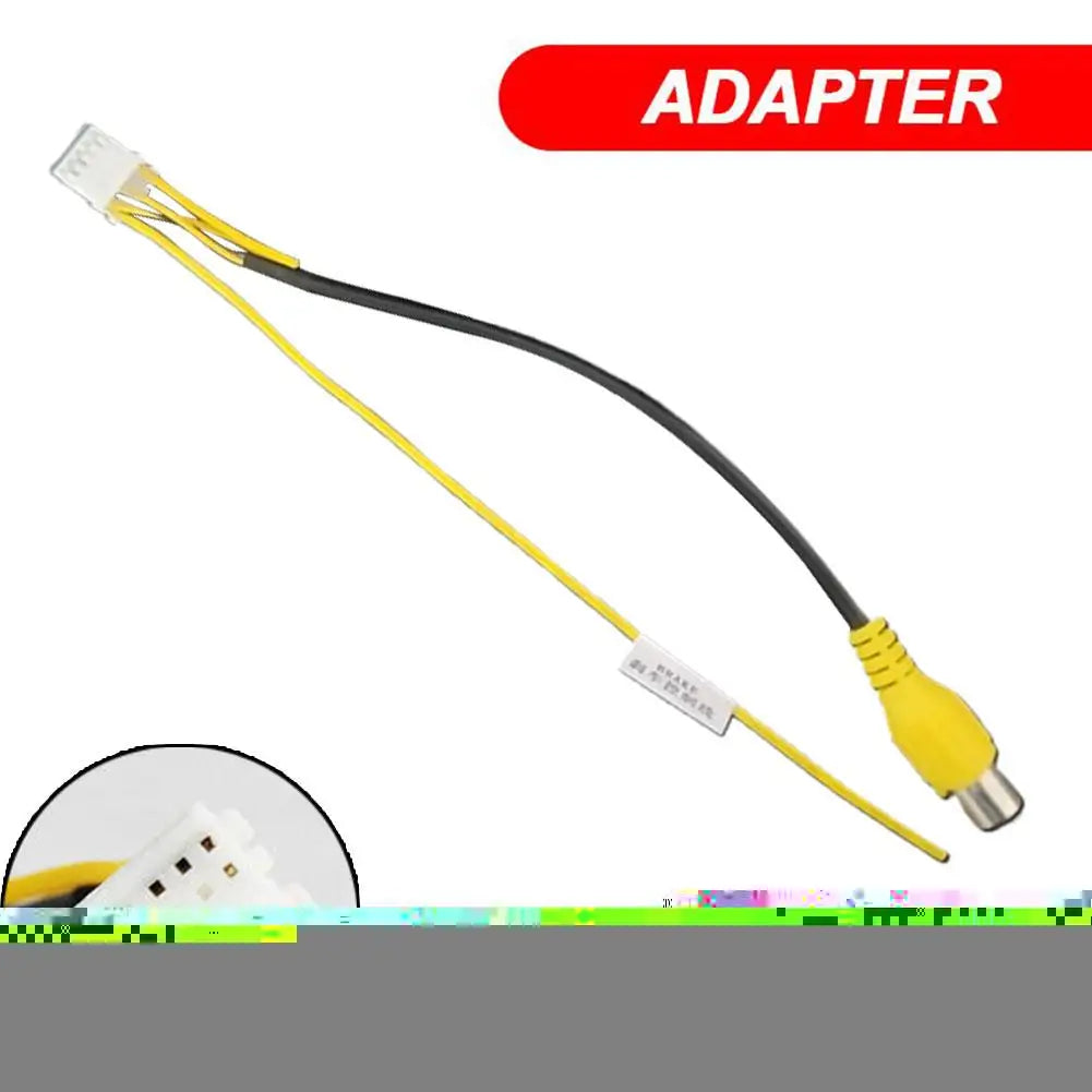 1pcs 10Pin Rear View Backup Camera Cable Adaptor RCA For Car Stereo
