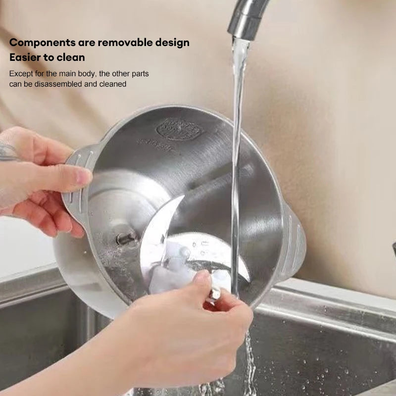 Electric Meat Mincer Grinder Stainless Steel Chopper 5L Food Processor