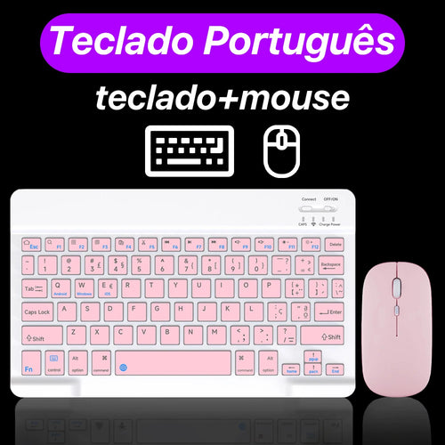 CASEPOKE 10 Inch Bluetooth Wireless Keyboard For Samsung Xiaomi Apple