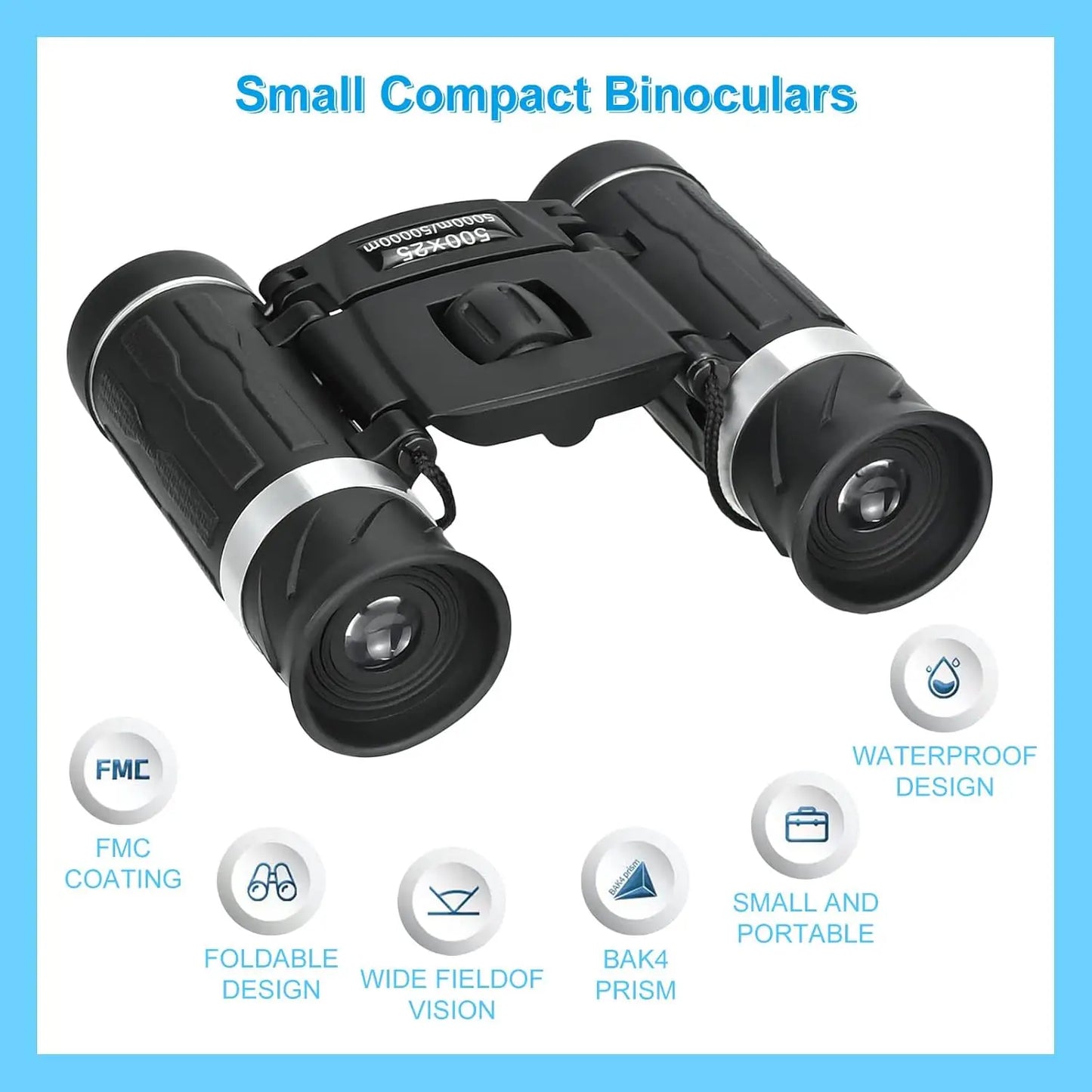 500X25 Portable Hd Zoom 5000M/50000M Binoculars Telescope Powerful