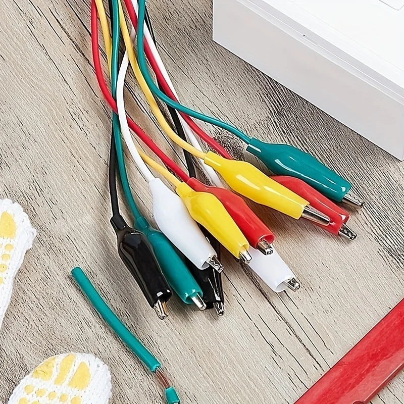 1Set / 10PCS Alligator Clips Electrical DIY Test Leads Alligator