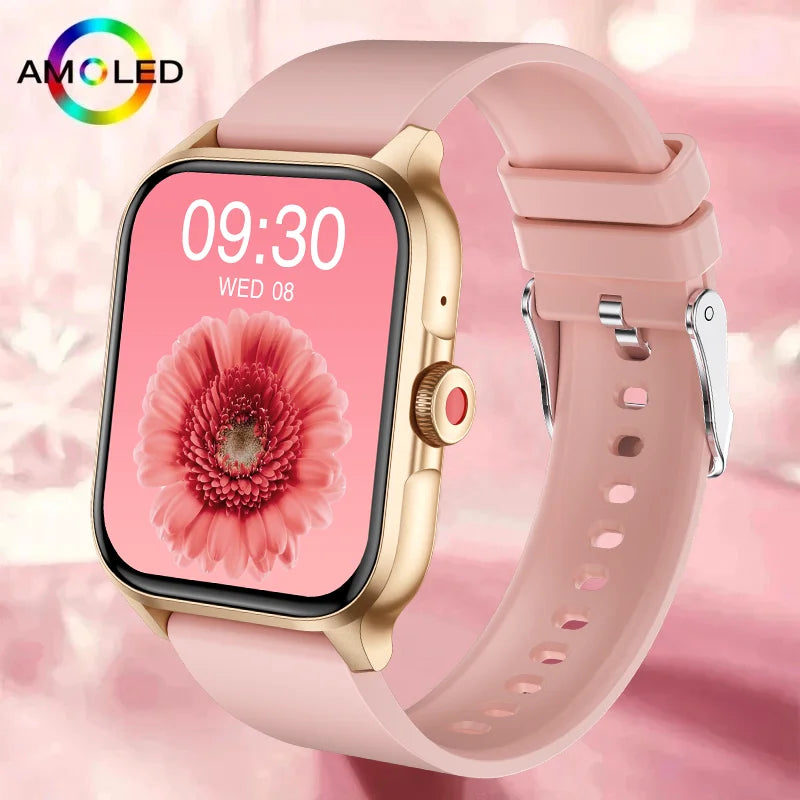 2024 Smart Watch For Women Full Touch Screen Bluetooth Call Waterproof