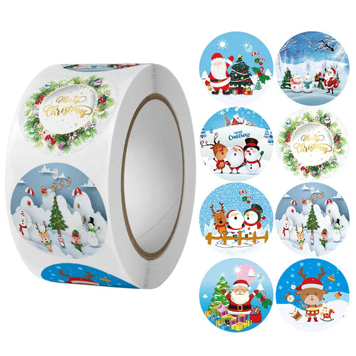 Christmas gift stickers decorative sealing sticker Merry Christmas