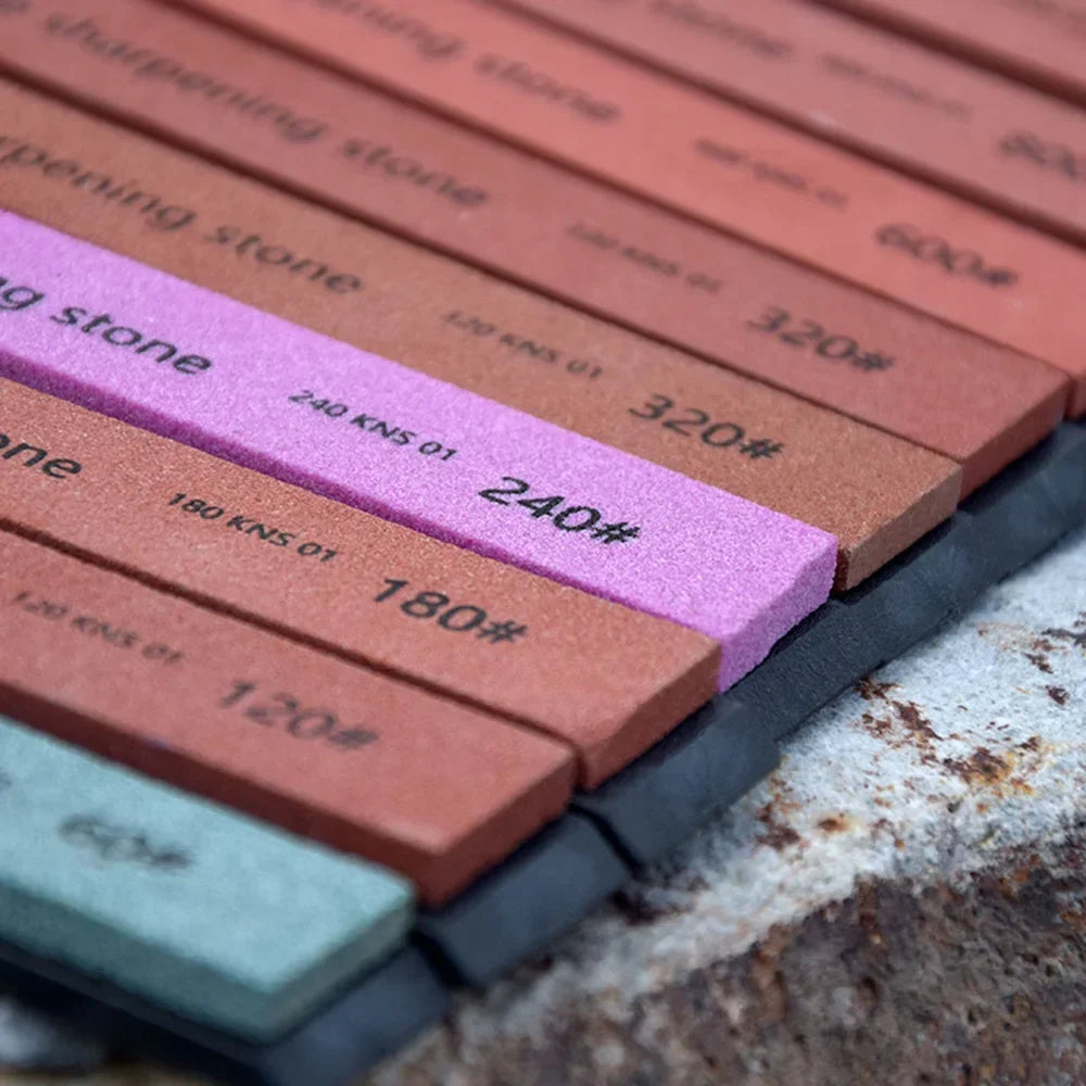 STONEGO Small Strips of Oil Stone High Mesh Pricing Knife Sharpener