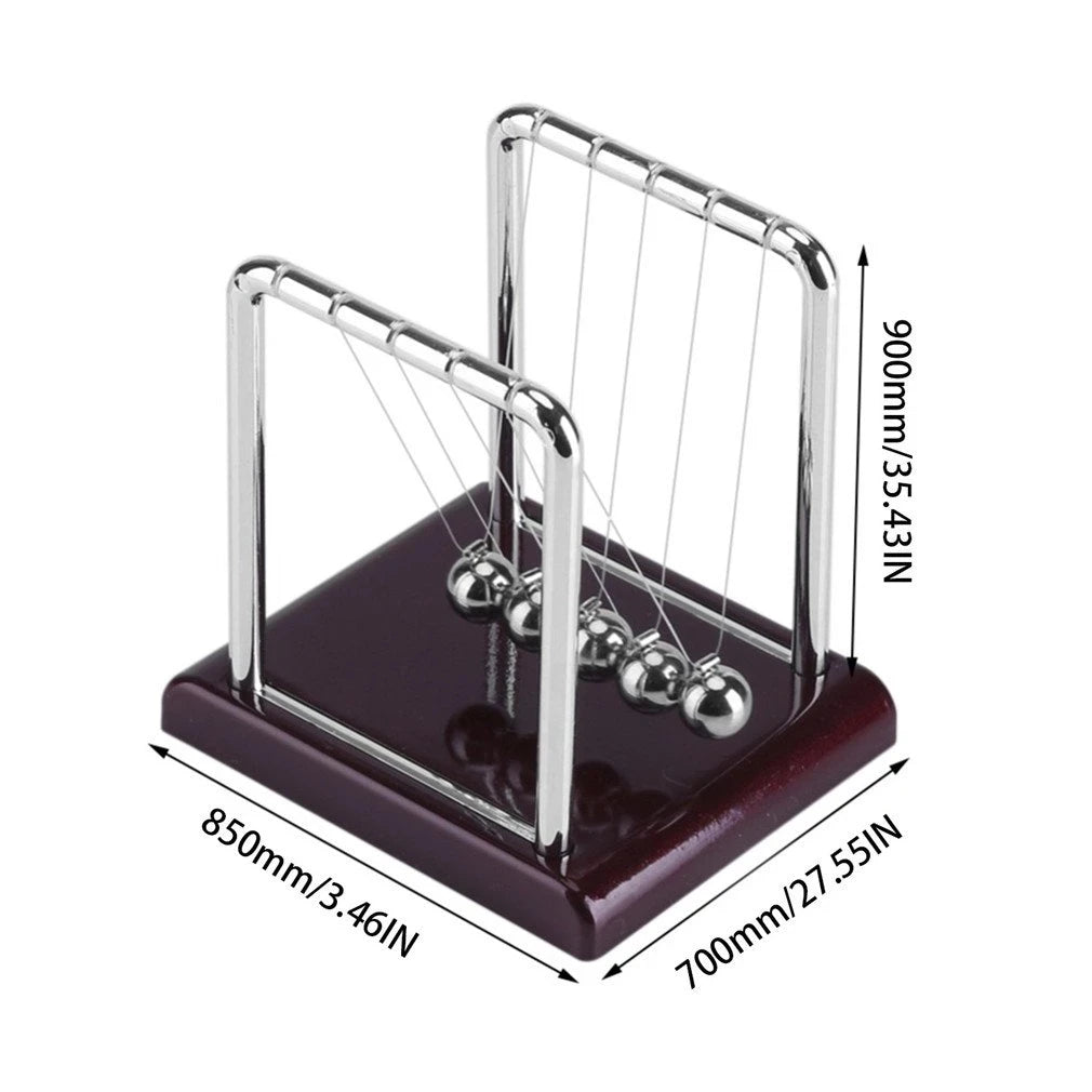 Newton's Cradle Desk Table Decor Metal Pendulum Ball Steel Balance