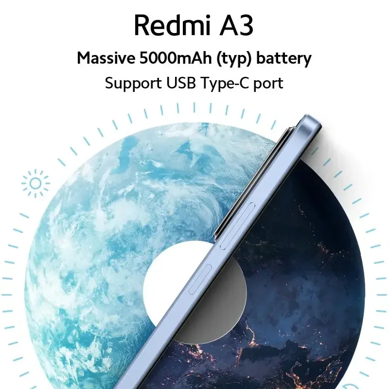 [World Premiere]Global Version Xiaomi Redmi A3 MediaTek Helio G36