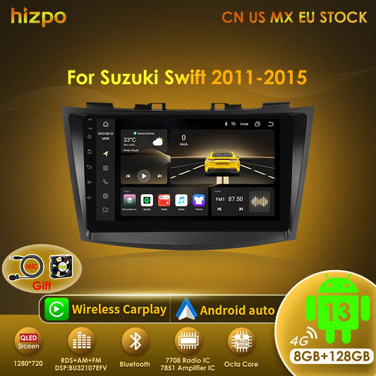 Hizpo Car Radio Multimedia Player For Suzuki Swift 4 2011 2012 2013