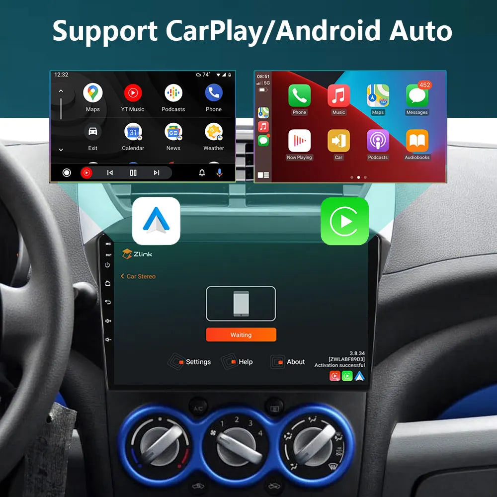 Android 12 2G+32G For Suzuki Alto 2009 2010 2011 2012 2013 2014 2015