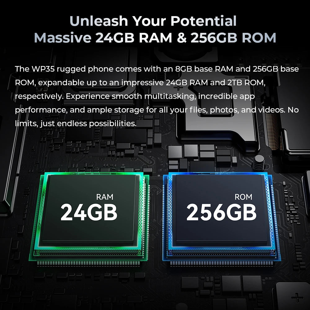 Oukitel-WP35 Rugged Smartphone, Android Mobile Phone, NFC Cell Phone,