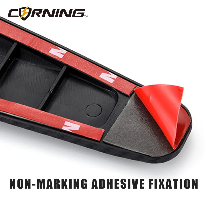 Carbon Fiber Car Front And Rear Bumpers Anti Collision Strips Exterior