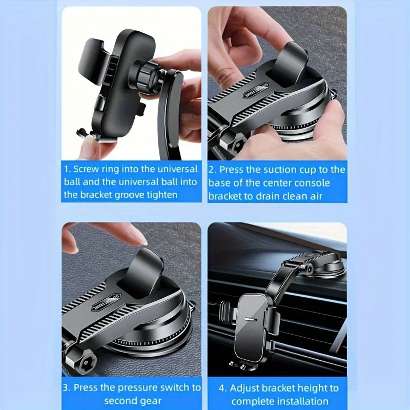 New Model Car Phone Holder Universal Suction Cup Stable In-car