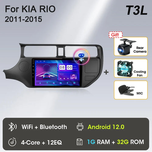 Srnubi Android 12 Car Radio for KIA K3 RIO 2011 2012 2013 2014 2015