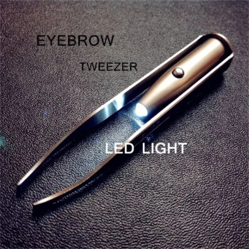 1pc Portable Stainless Steel Smart Design Eyebrow Hair Remove Tweezer