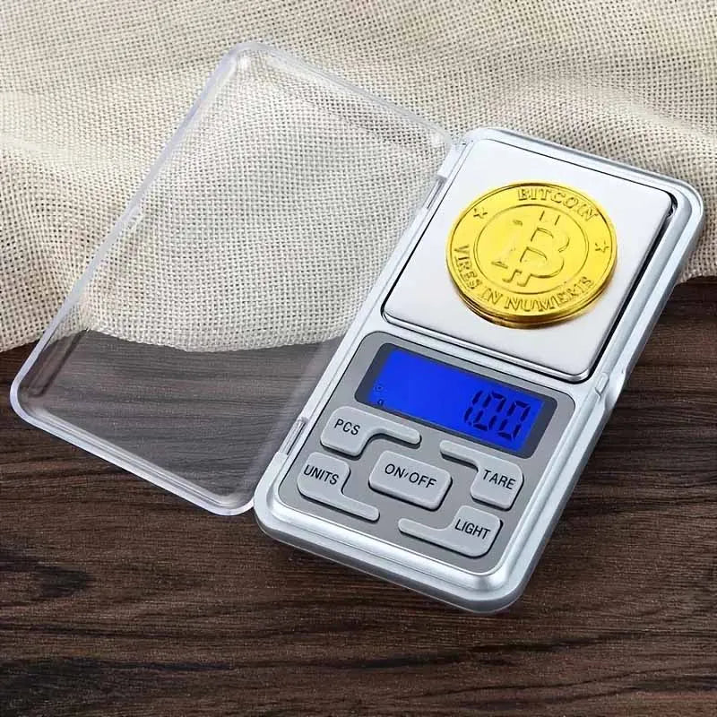500g/0.01g Electronic Jewelry Scale Stainless Steel Mini Pocket Scale