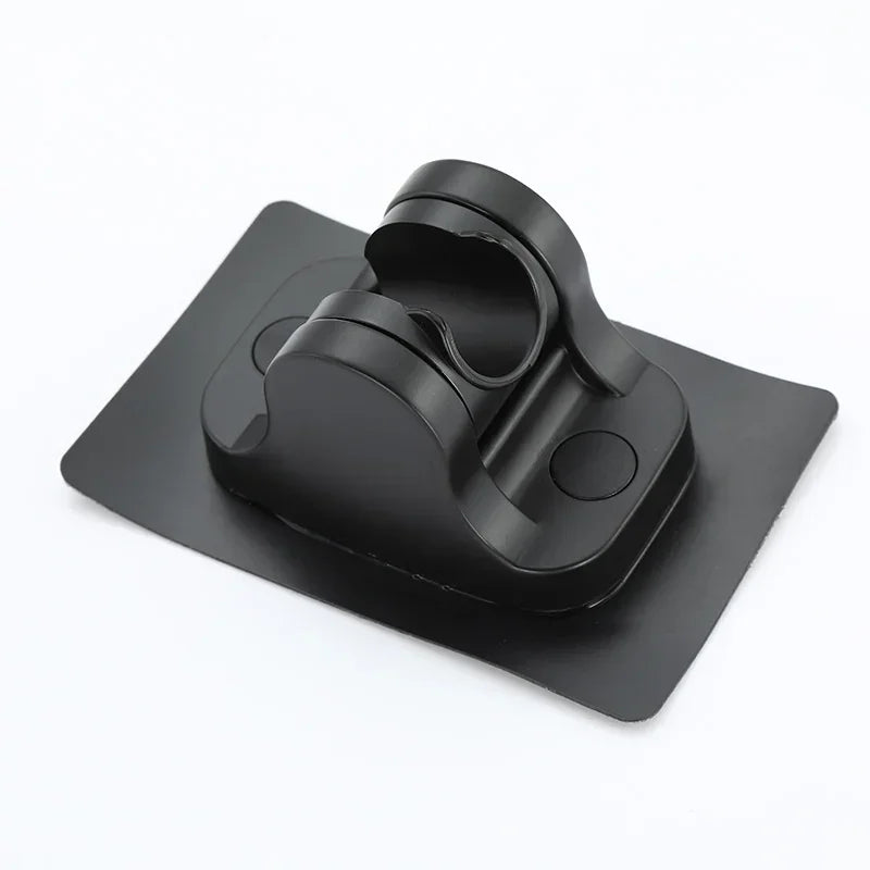 Support mural réglable pour pommeau de douche, ventouse noire,