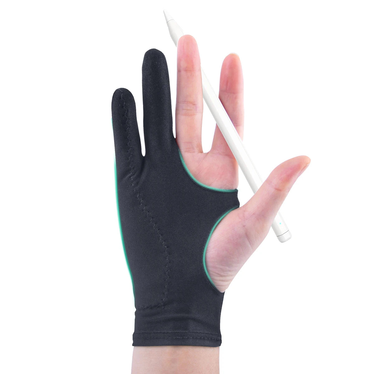 ANKNDO Two Finger Anti-fouling Glove For Artist Drawing & Pen Graphic