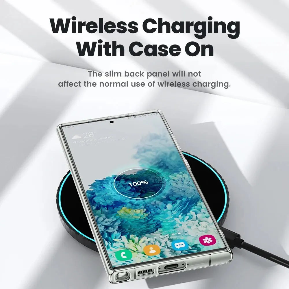 Toocki Phone Case for Samsung S24 S23 S22 S21 Plus Ultra Clear Case