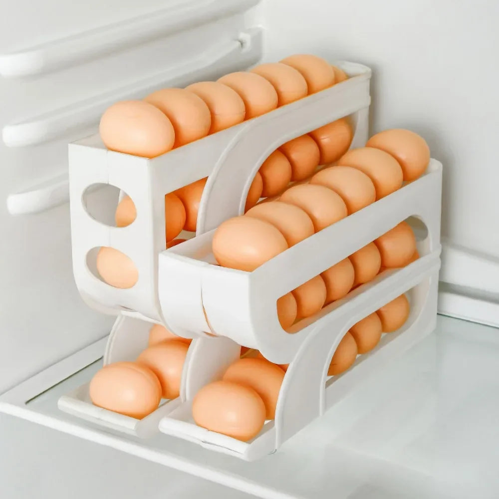 Large Capacity Automatic Egg Roller Household Four Tier Refrigerator