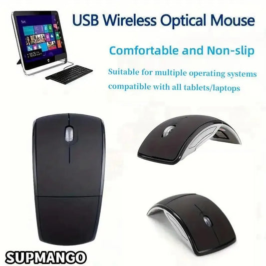 2.4G Wireless Mouse Portable Computer Foldable Mouse Mini FoldMice For