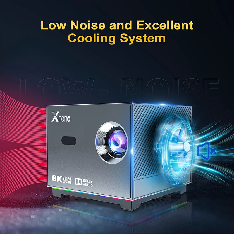 XNANO 300ANSI Projector 8K/4k WiFi 5G Voice Remote Portable Smart