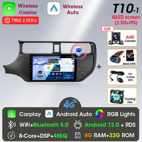 Srnubi Android 12 Car Radio for KIA K3 RIO 2011 2012 2013 2014 2015
