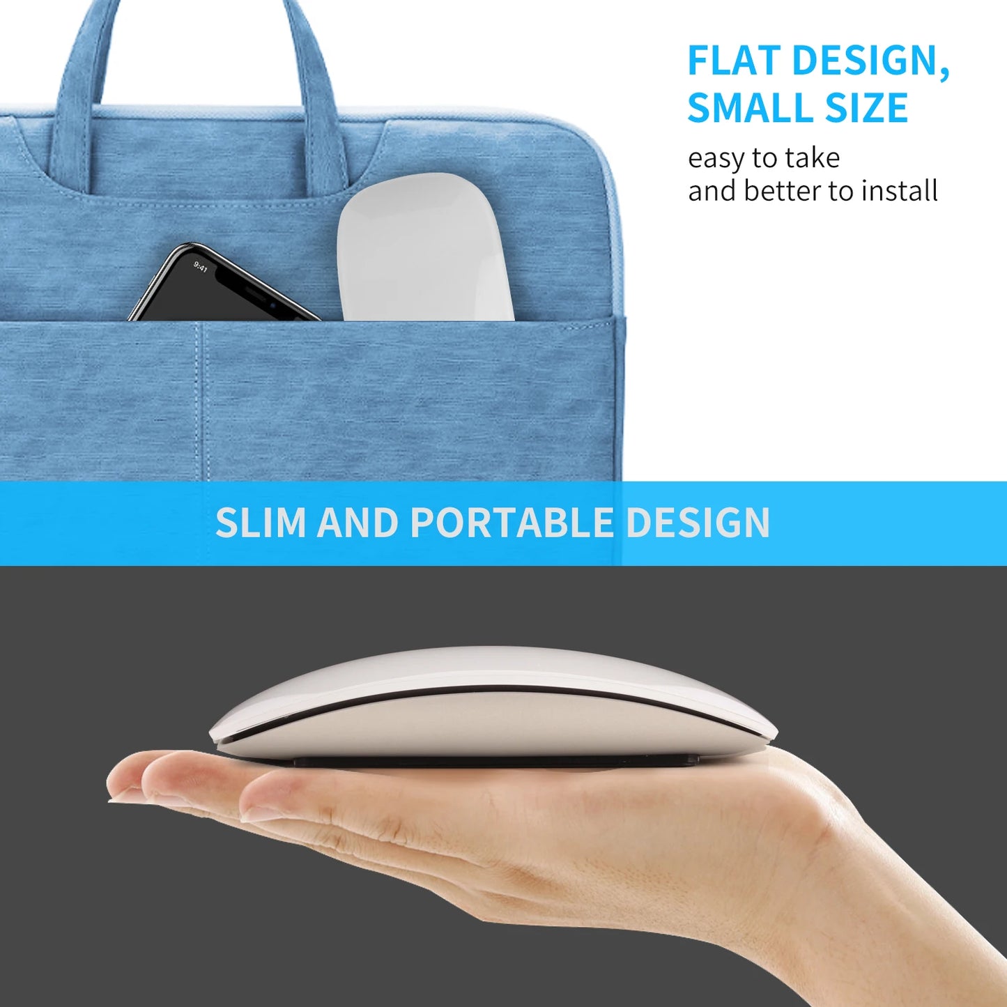 Bluetooth 4.0 Wireless Mouse Rechargeable Silent Multi Arc Touch Mice