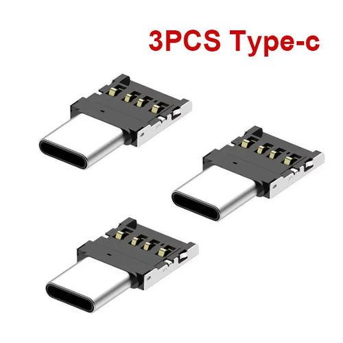 OTG Micro USB Type C Adapter USB-C Male to USB 2.0 Female Data