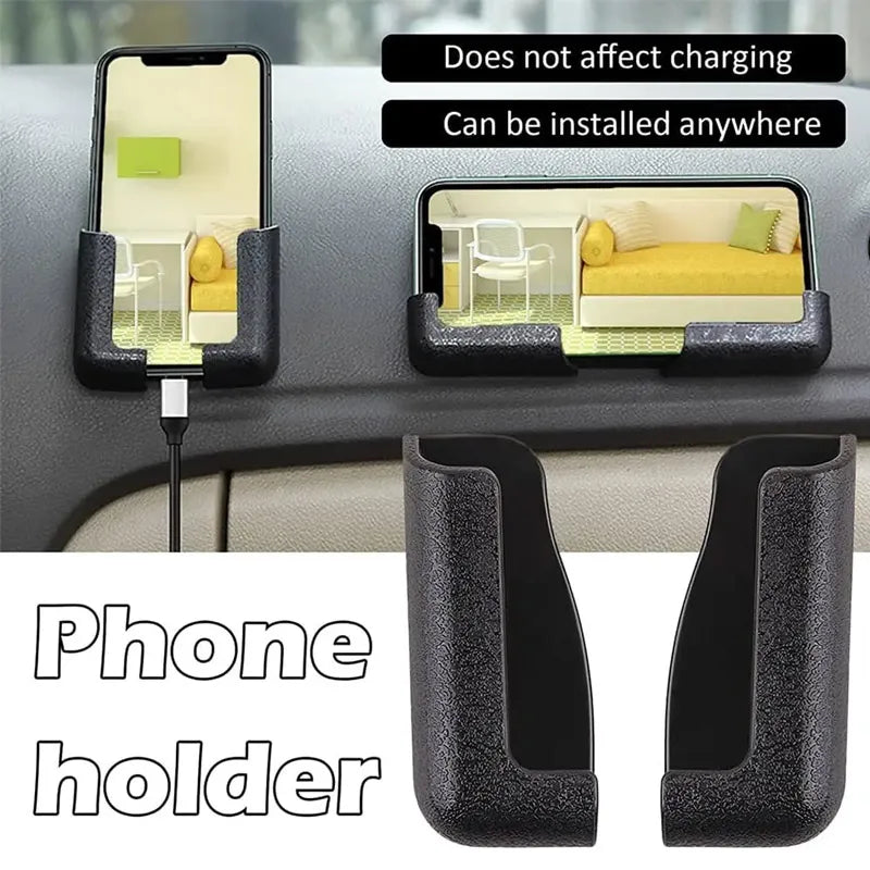 Car Wall Mount Phone Holder White Punch Free Wall Mobile Phones