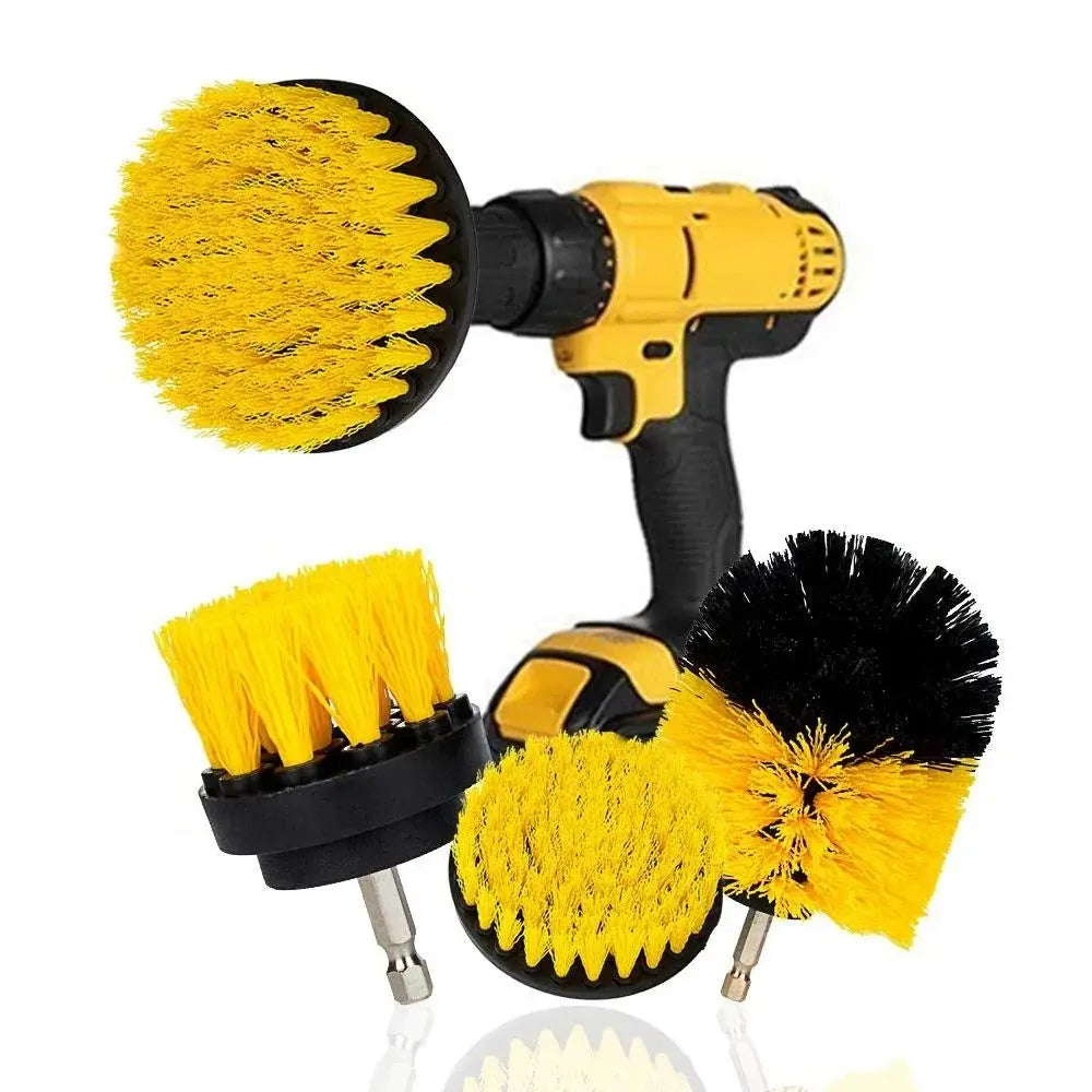 3pcs Drill Brush Attachment Set Power Scrubber Brush With Drill Scrub