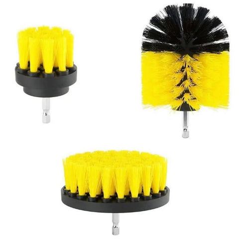 22 /3Pcs Electric Drill-Brush Kit Power Scrubber Brush For Carpet