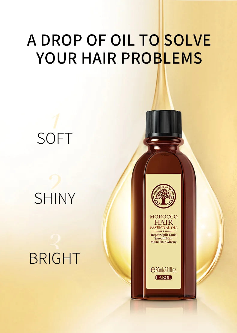 LAIKOU Morocco Hair Essential Argan Essence Oil Moisturizer