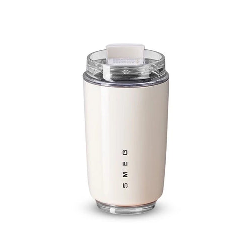 1PCS Tumbler Thermos Cup Milky White Coffee Mug Car Insulated Water