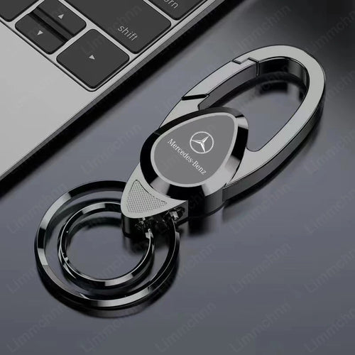 Metal Leather Key Ring Key Chain For Mercedes Benz W203 W204 W205 W210