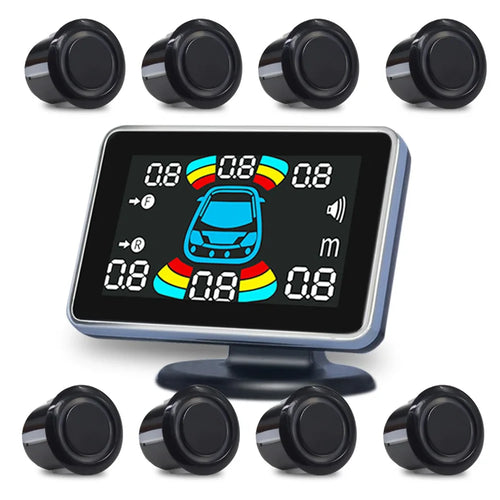 8 Parking Sensor Parktronic Car Automobile Reversing Backup Radar