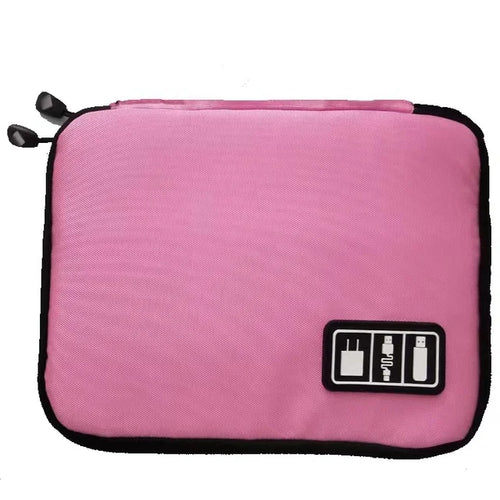 Cable Organizer Storage Bag System Kit Case USB Data Cable Earphone