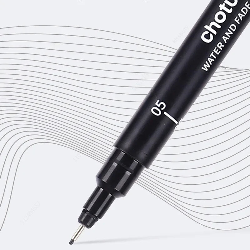 Black Micro Pens,15 Sizes,Waterproof Archival Ink,Fine Point Pen for