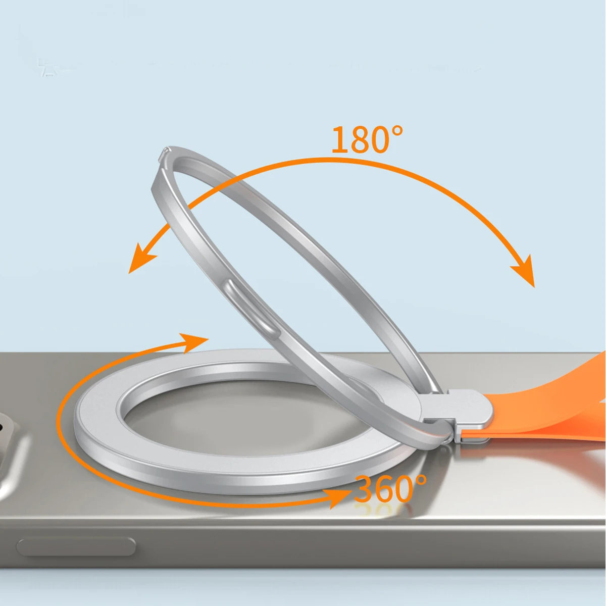 magsafe metal strong magnetic suction rotating 360°folding ring phone