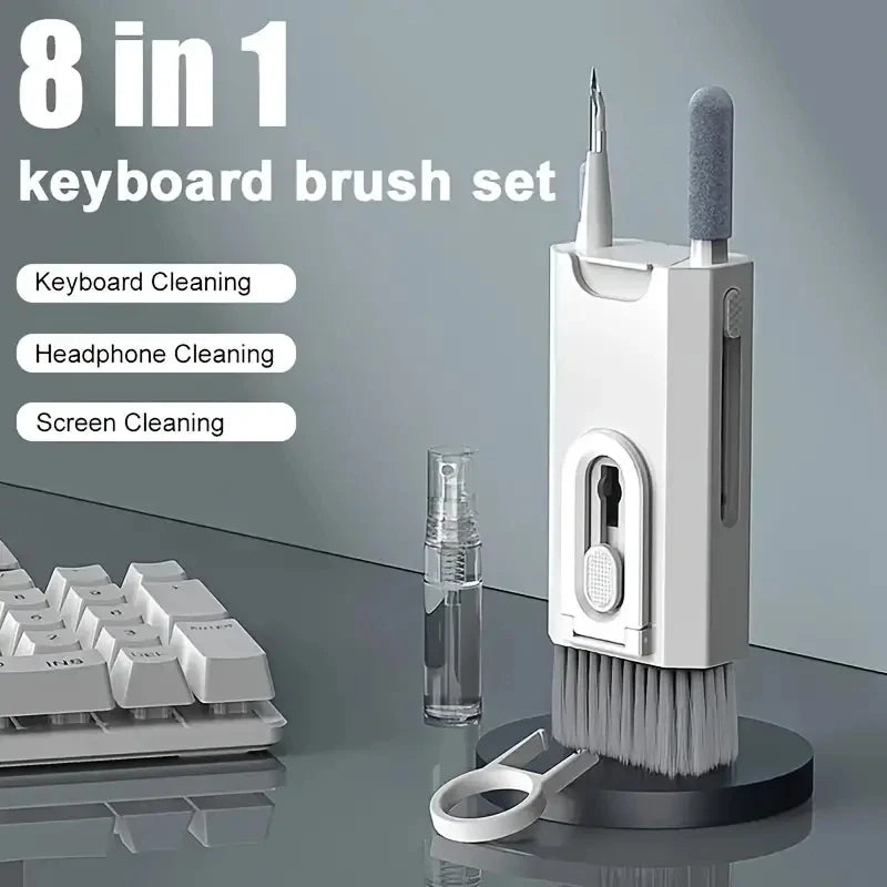 8 In1 Cleaning Kit Computer Keyboard Cleaner Brush Earphones Cleaning