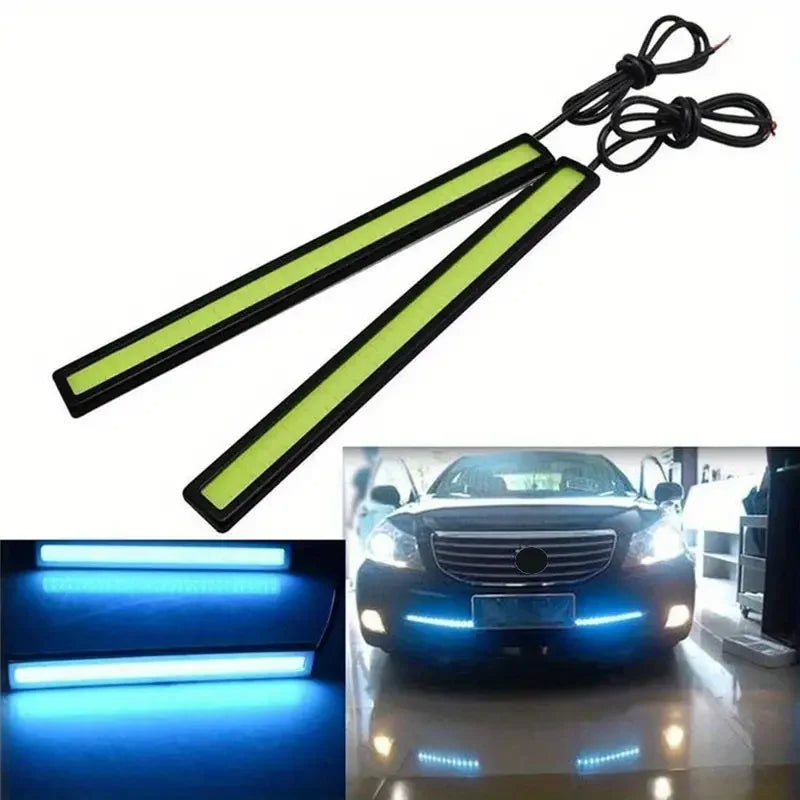 2 PCS Super Bright 17CM LED COB Fog Bulb Car DRL LED Strip Daytime