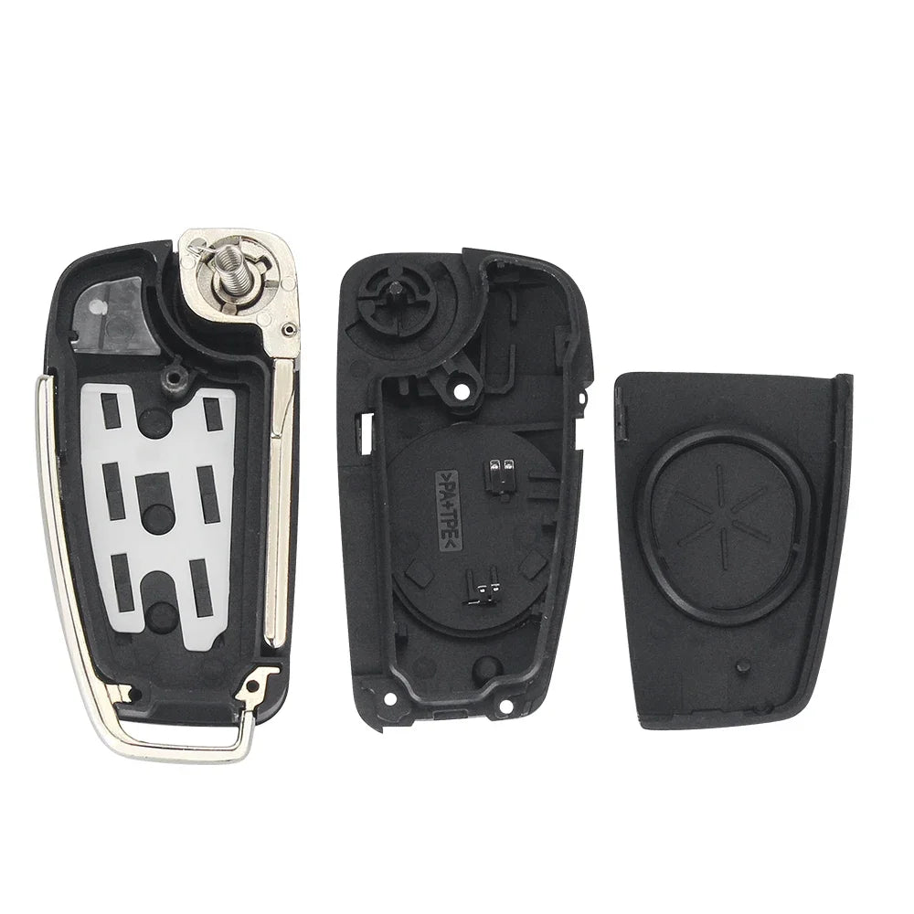 KEYYOU Replacement Flip Remote Car Key Case Shell For Audi A2 A3 A4 A6
