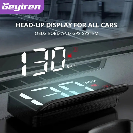 Geyiren M3 OBD2 GPS Car Speedometer Head Up Display Speed Alarm HUD