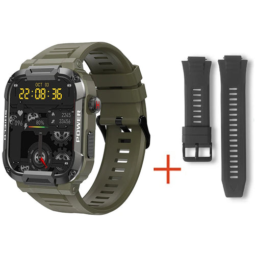 Military Smart Watch Men GPS Tracker Bluetooth Call Fitness Waterproof