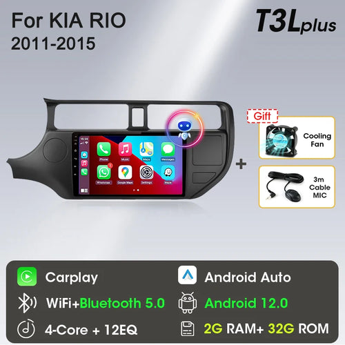 Srnubi Android 12 Car Radio for KIA K3 RIO 2011 2012 2013 2014 2015